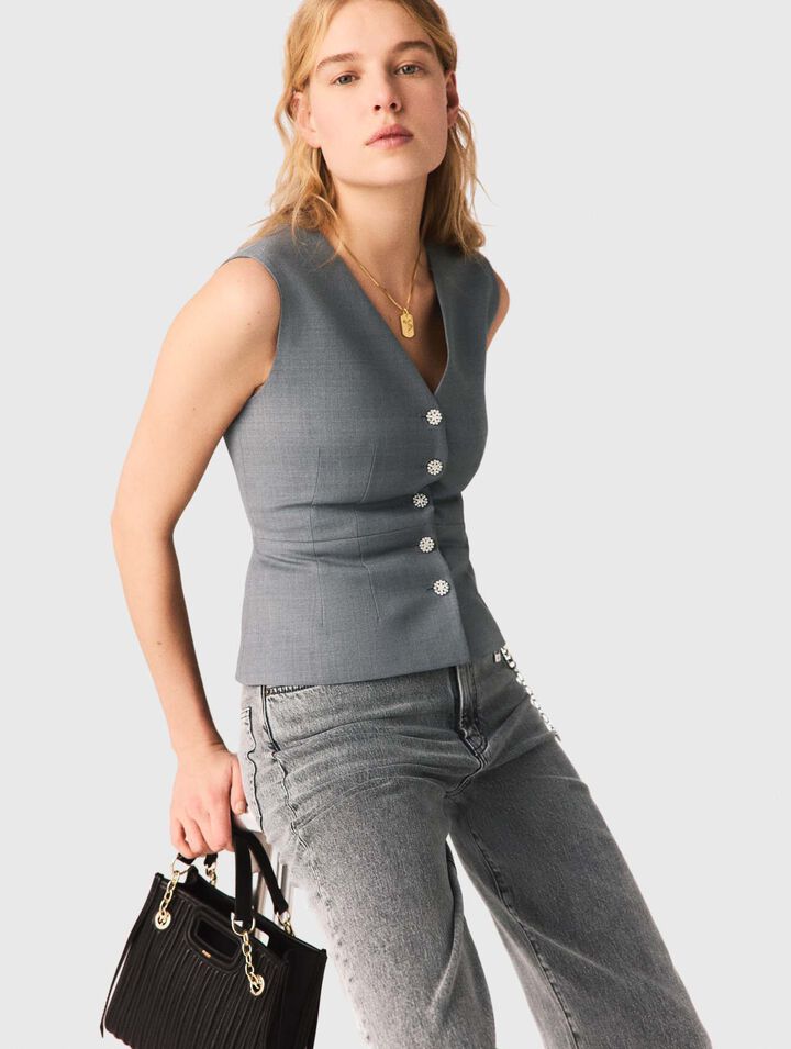 Blazer mit Schmuckkn&ouml;pfen