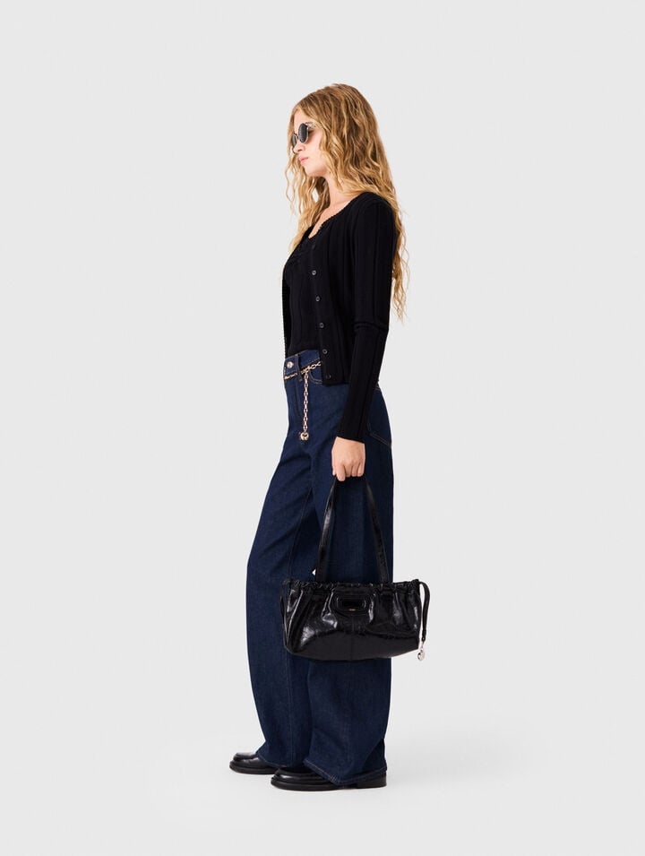 Twinset aus Pointelle-Strick