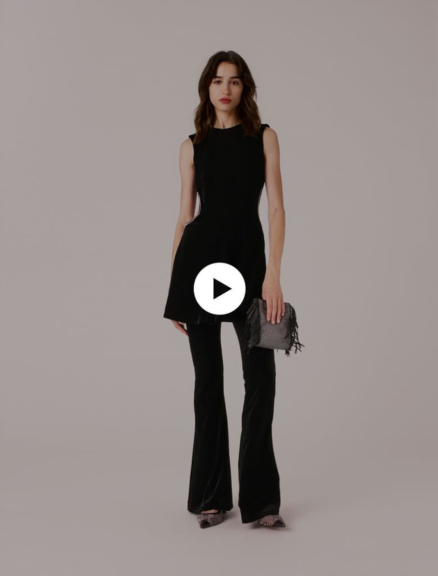 Kurzes Samtkleid
