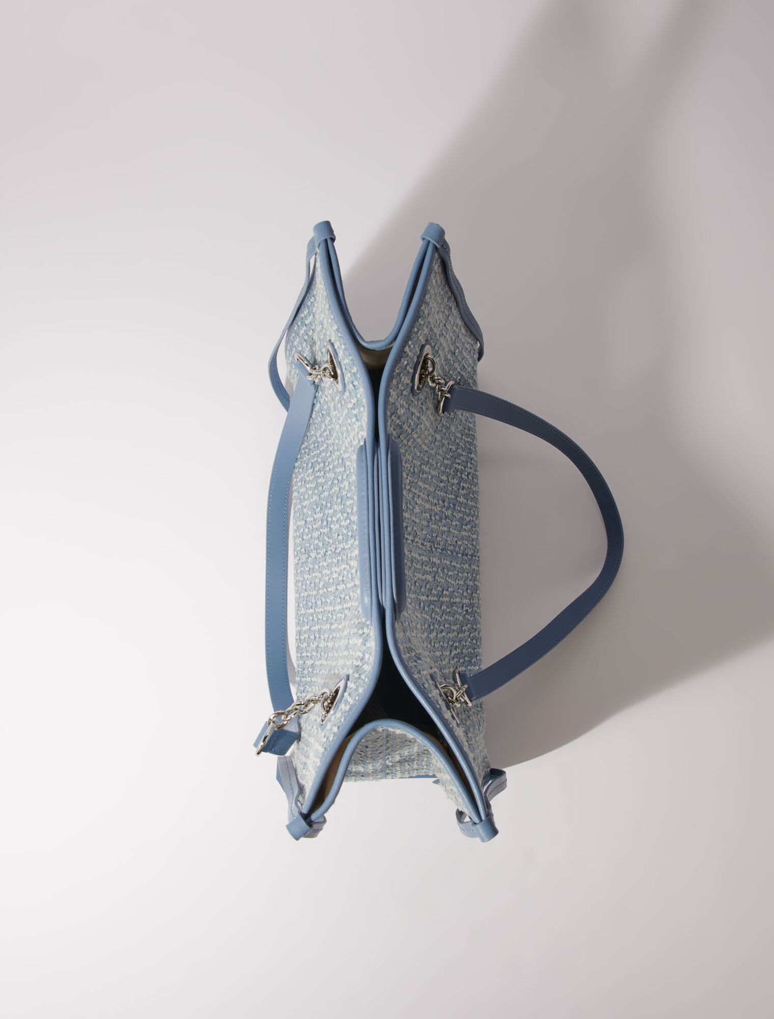 Tragetasche aus Denim und Strass