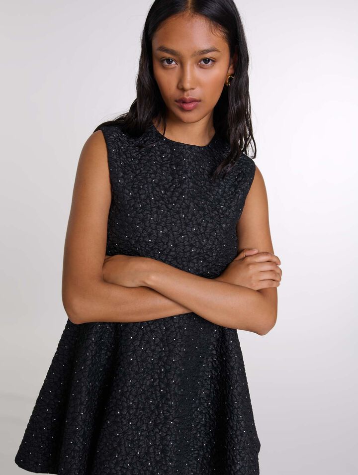 Kurzoverall-Kleid mit Strass