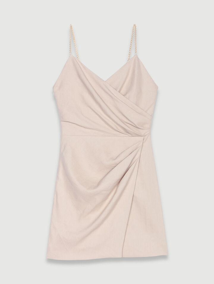 Kurzes drapiertes Kleid