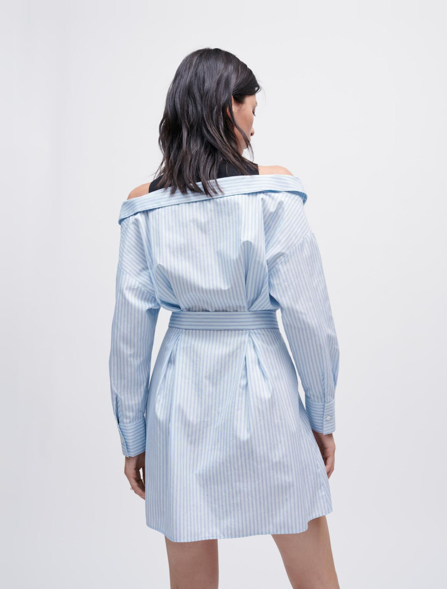 Hemdkleid mit Streifenmuster