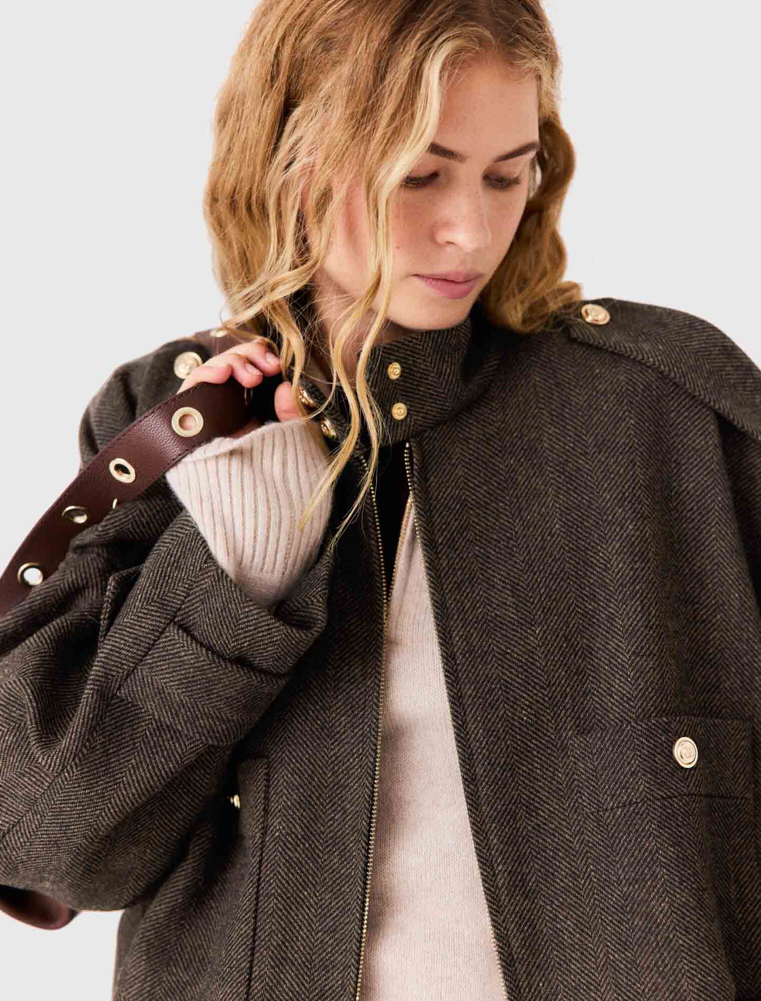 Oversize-Wollblouson