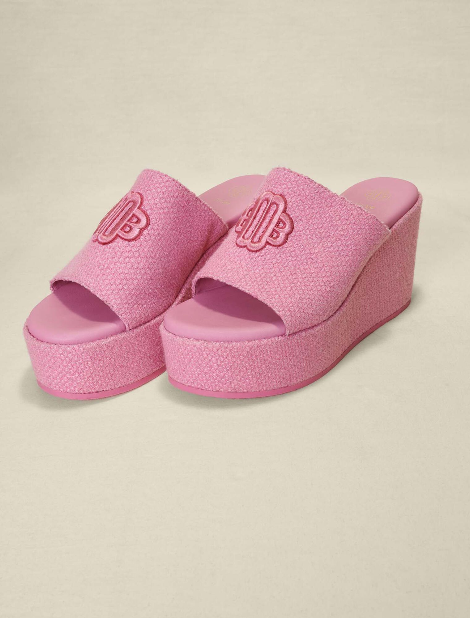 Plateau-Sandalen mit Keilabsatz