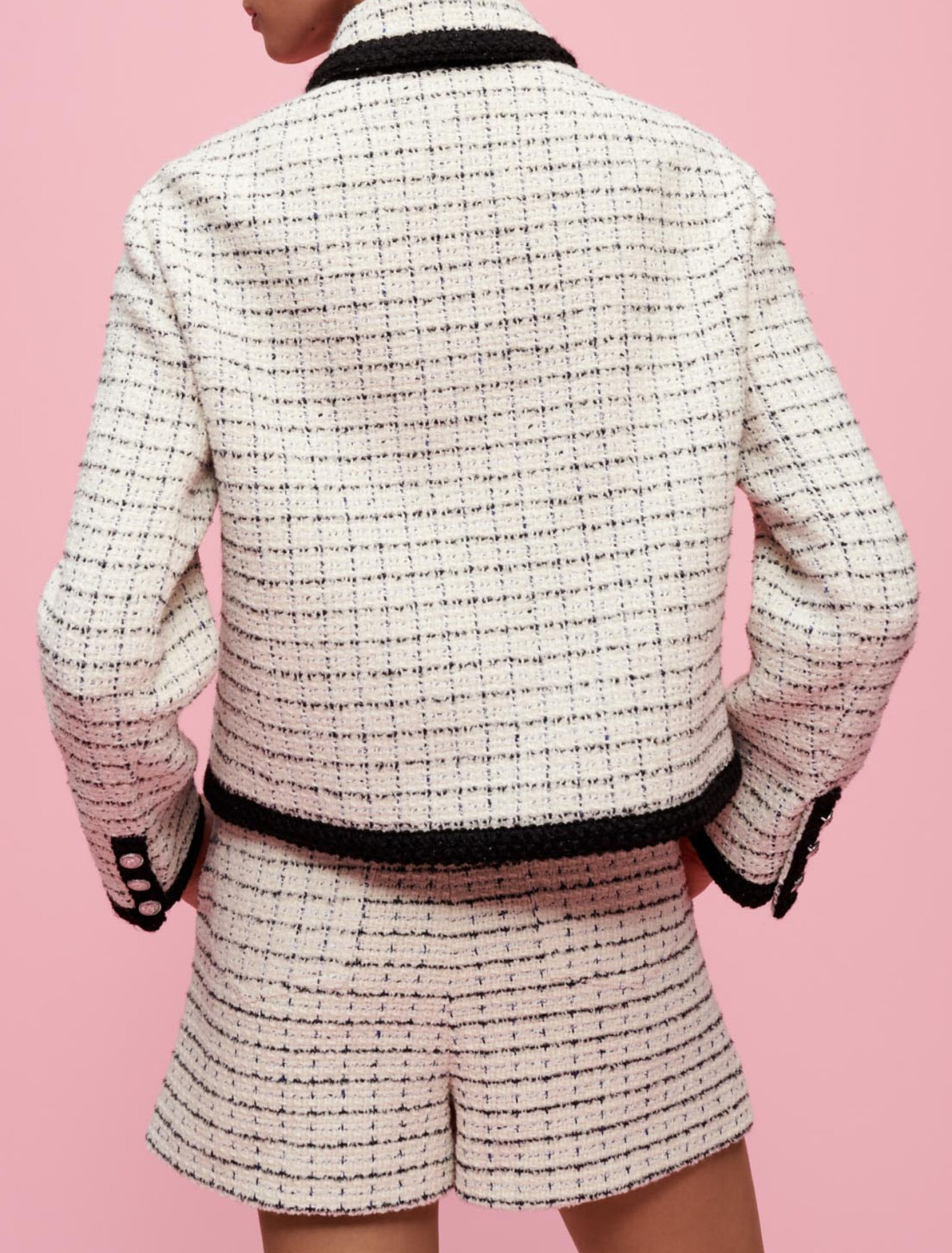 Jacke aus Tweed mit Karomotiven