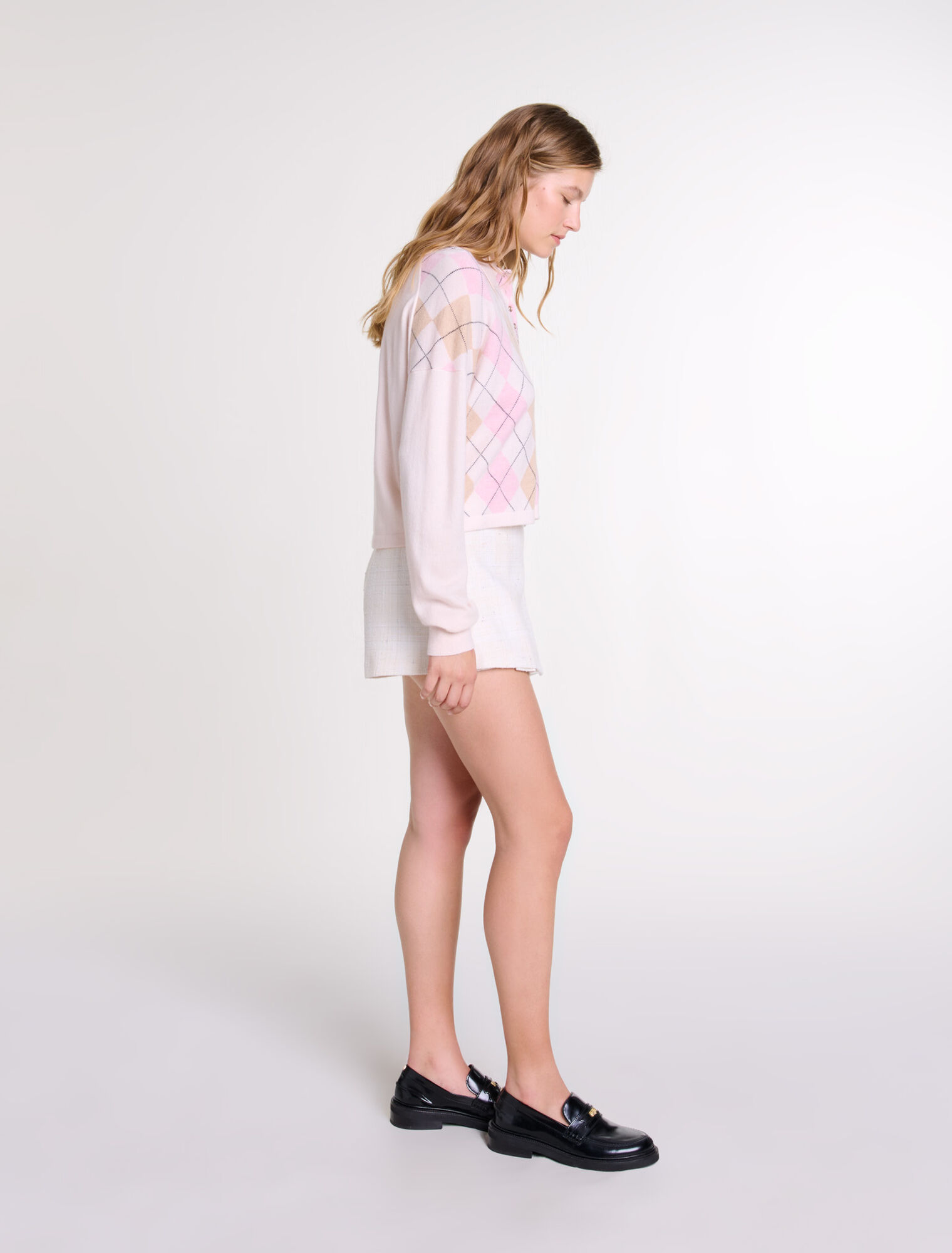 Kurzer Pullover aus Wollgemisch