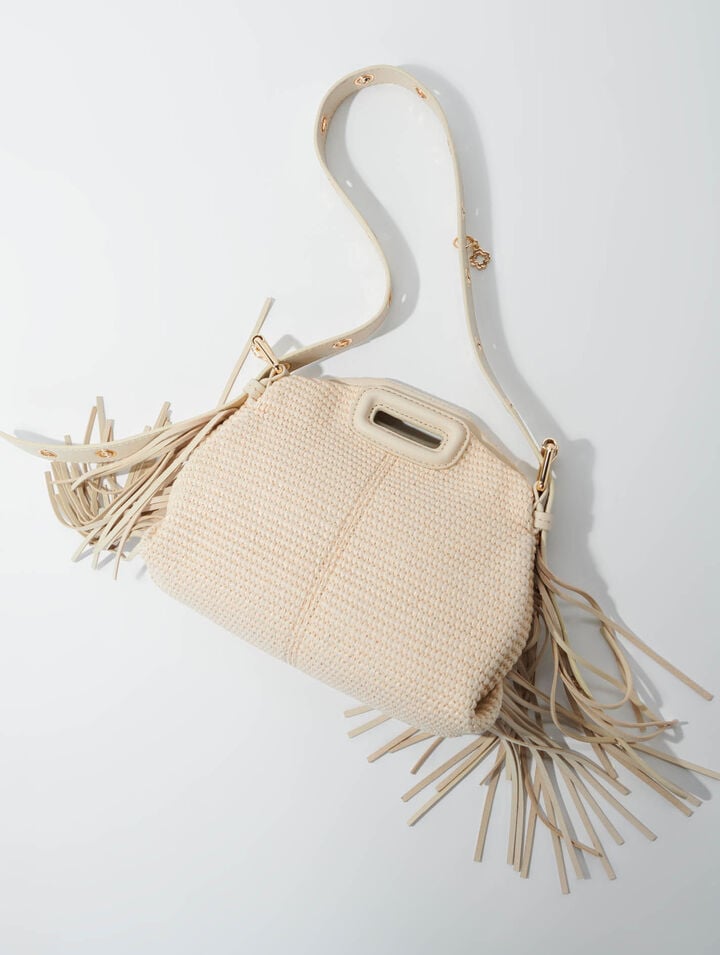 Mini M-Tasche mit Basteffekt