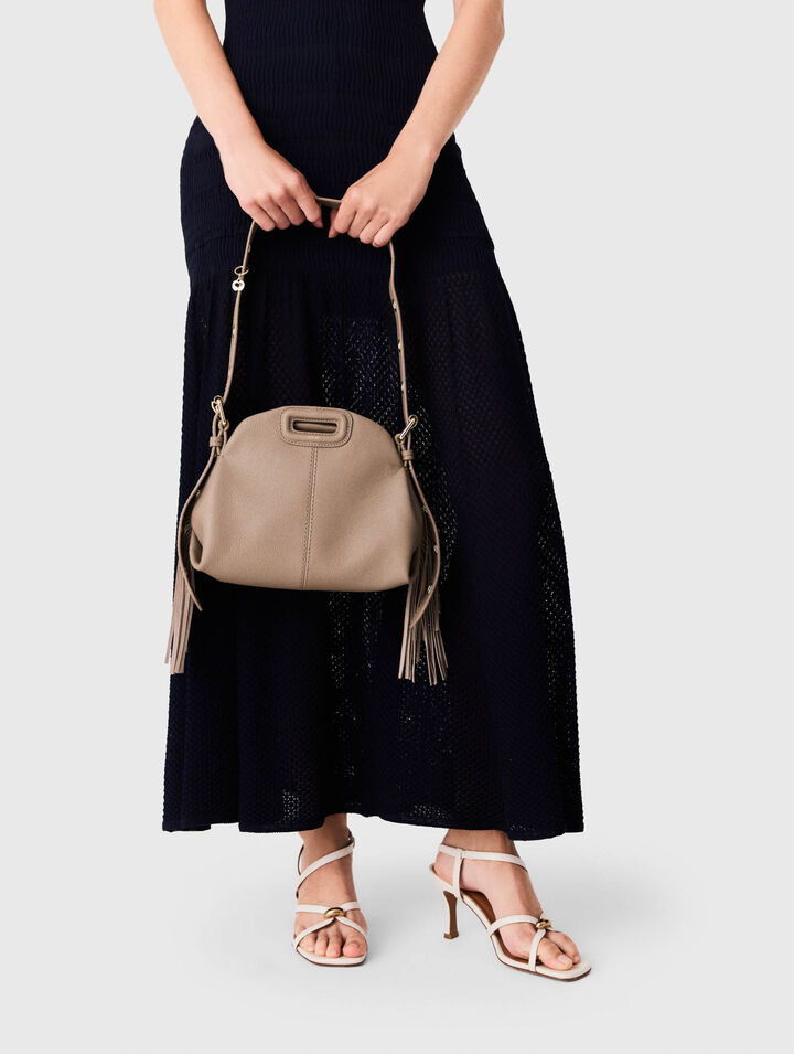 Tasche Miss M Mini, genarbtes Leder