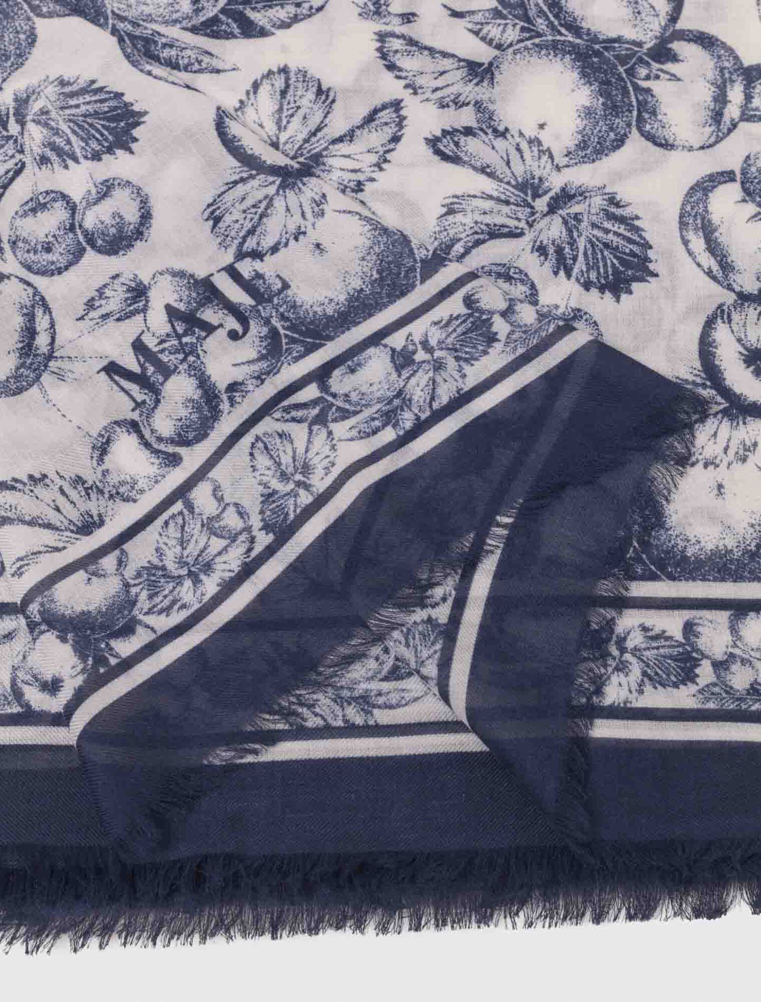 Schal mit Früchte-Print