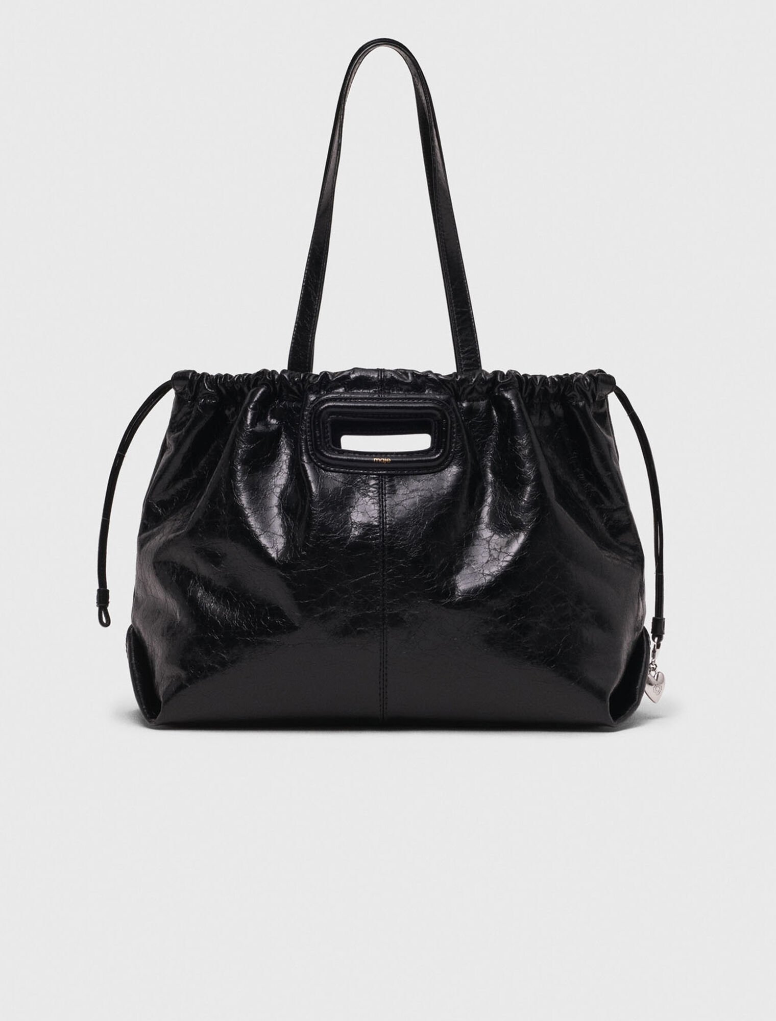Tote-Tasche M aus Craquelé-Leder