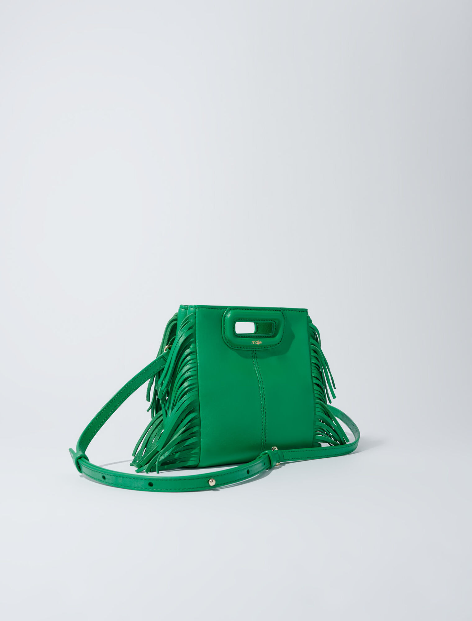 Lederhandtasche mit Kette