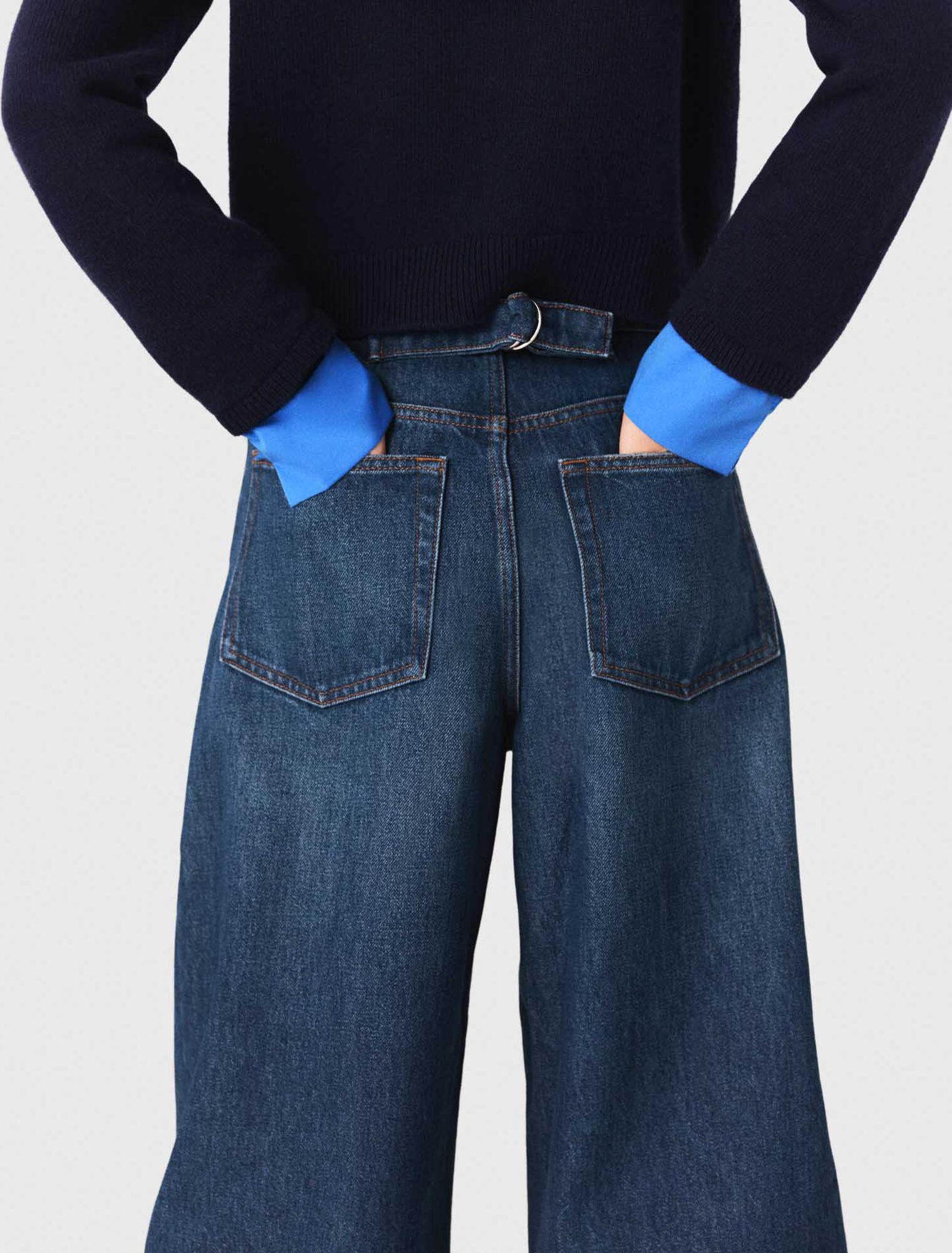 Balloon-Jeans mit Martingal