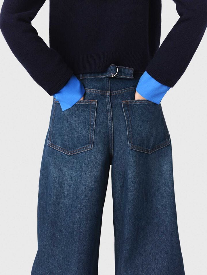 Balloon-Jeans mit Martingal