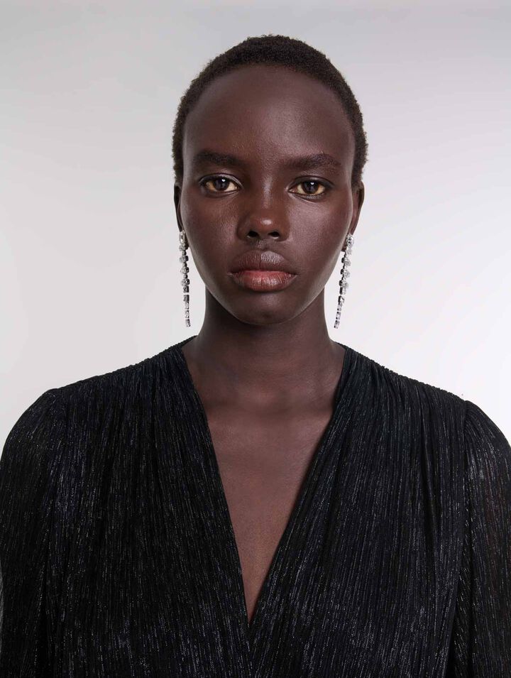 Kurzes Lamé-Kleid