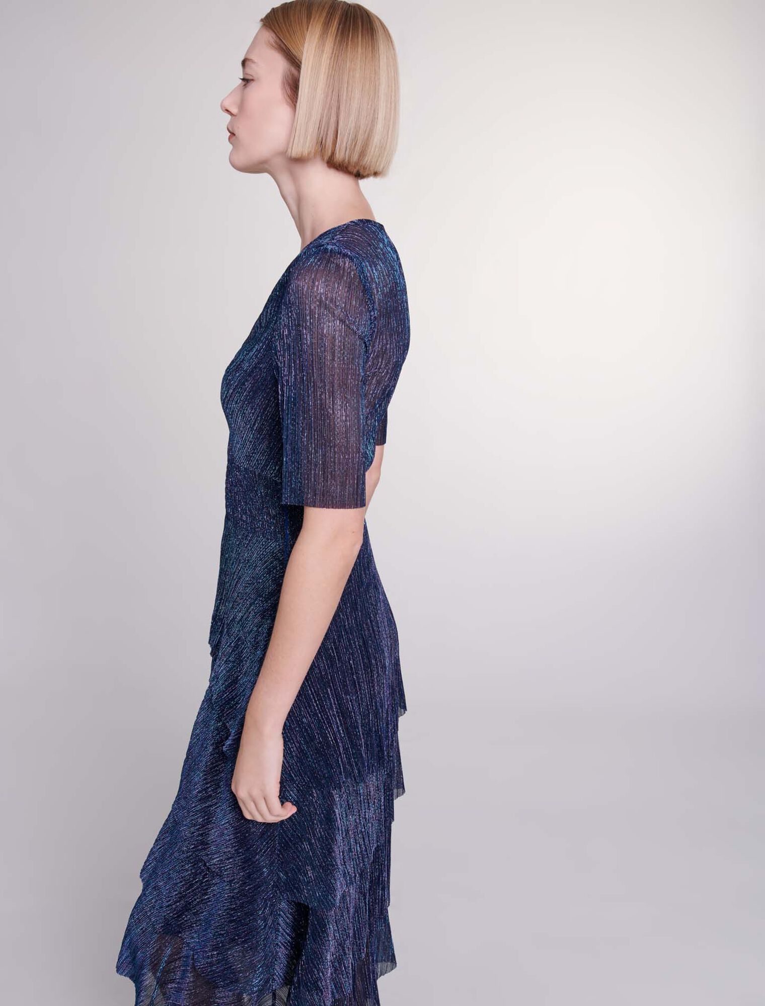 Langes Rüschenkleid