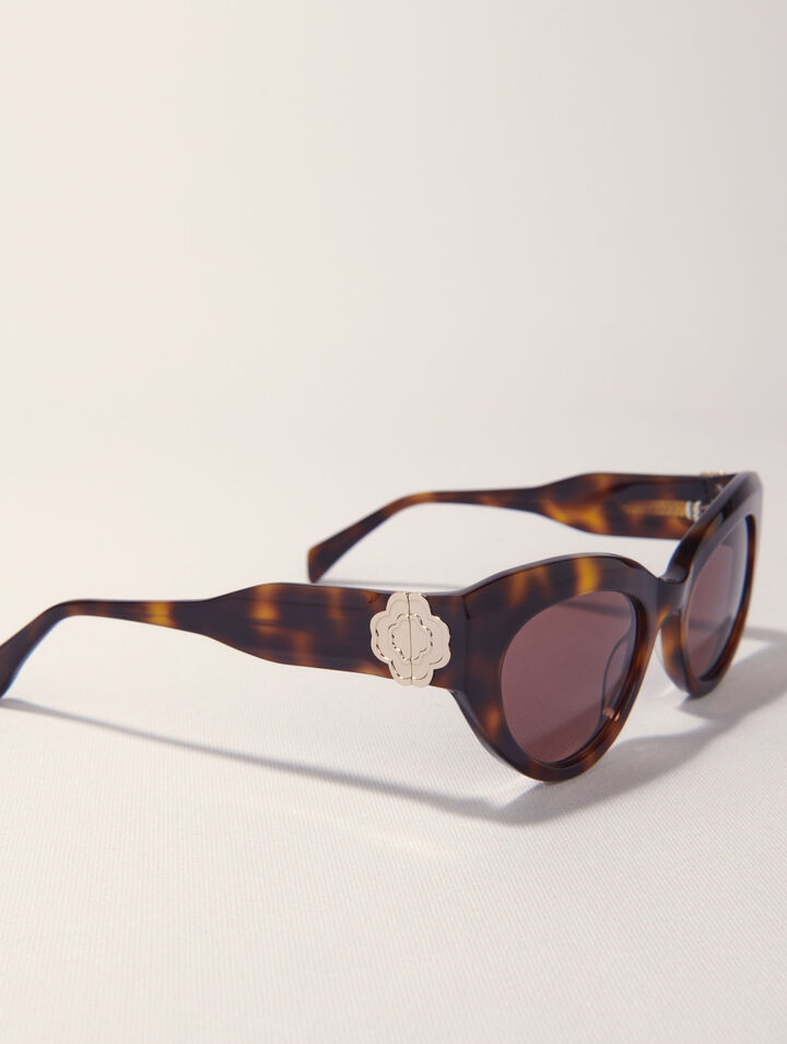 Cat-Eye-Sonnenbrille aus Acetat