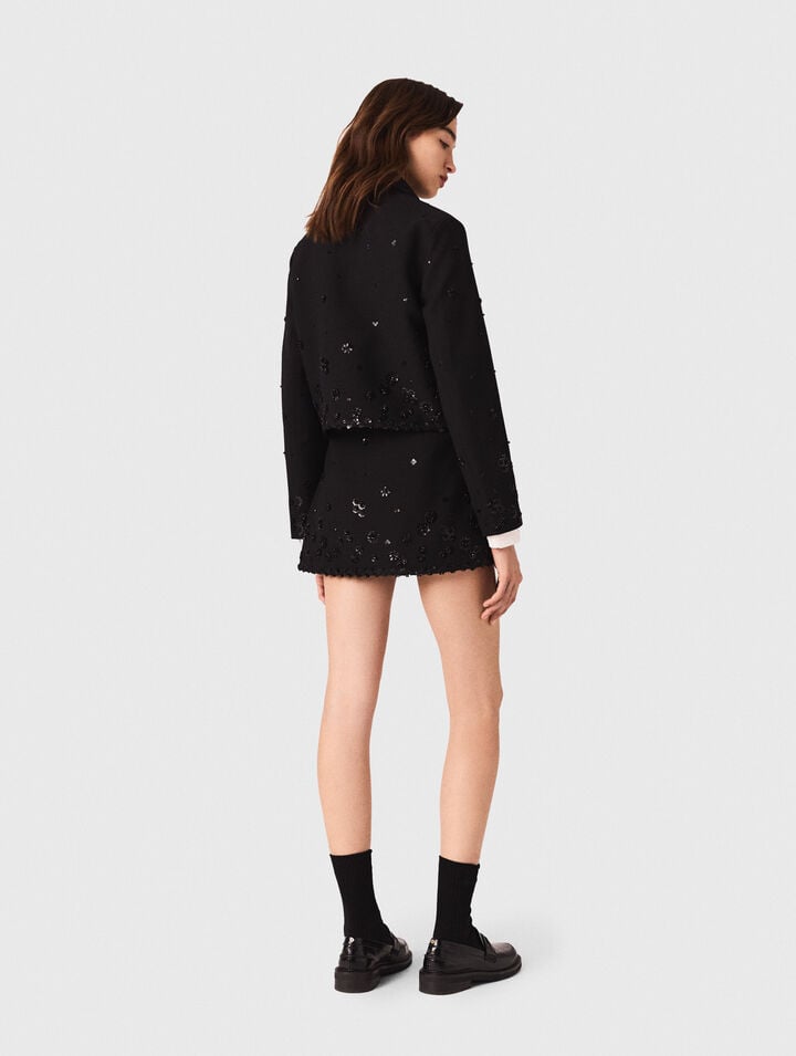 Kurze bestickte Jacke