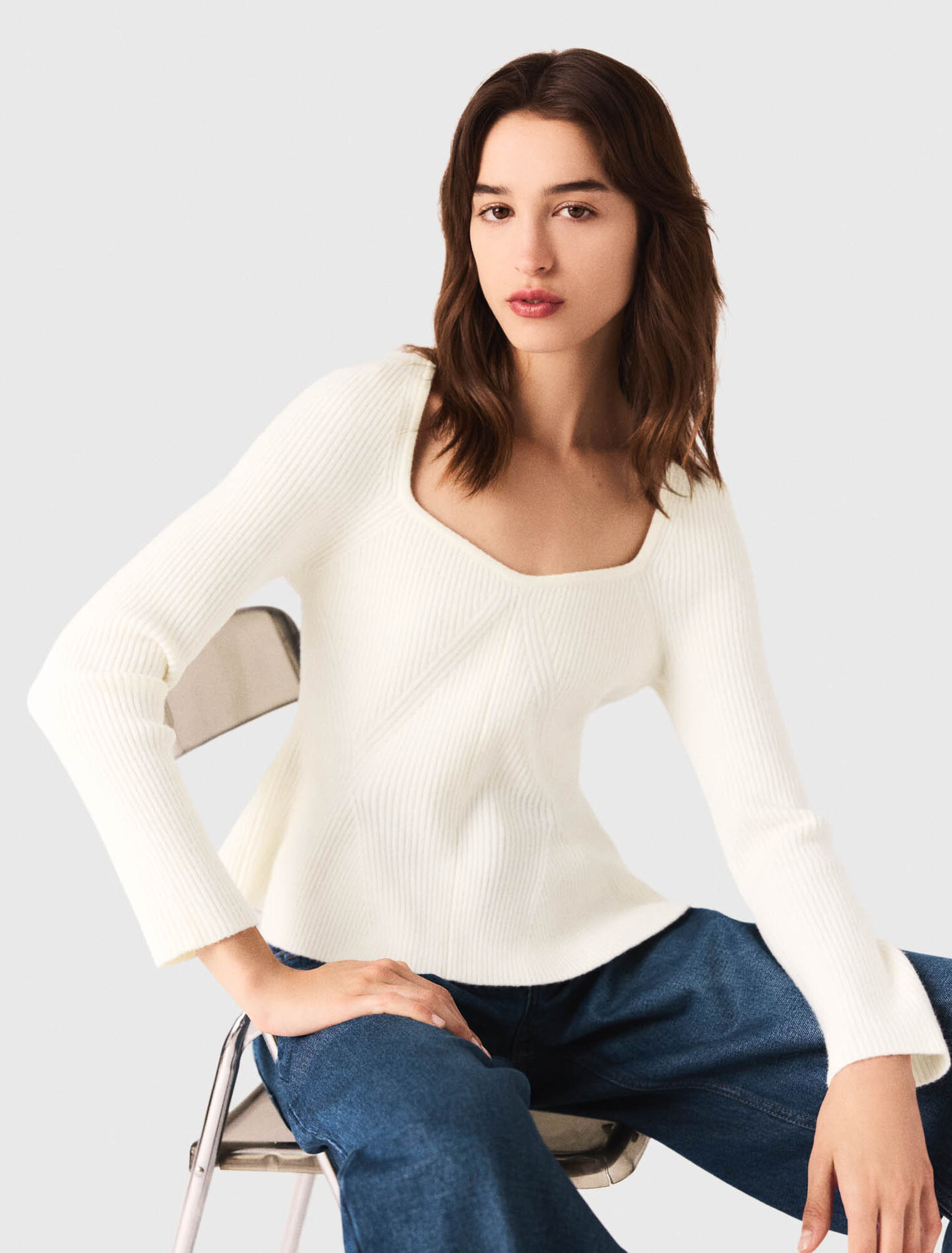 Pullover mit Schößchen