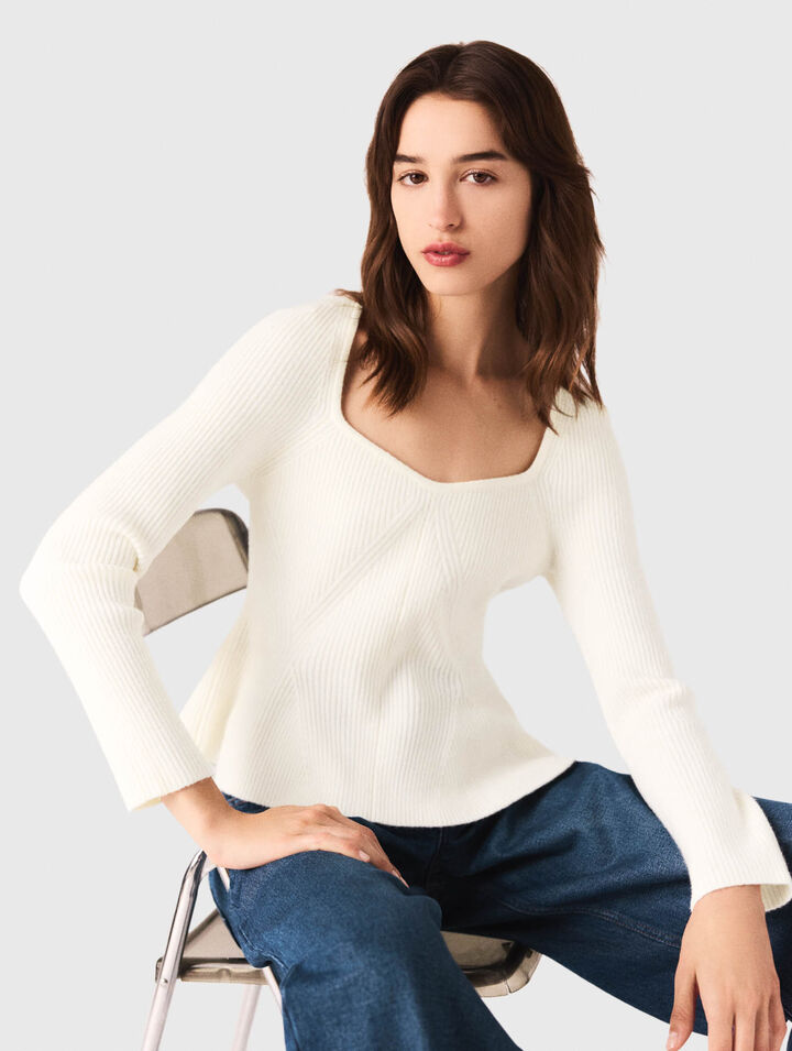 Pullover mit Schößchen