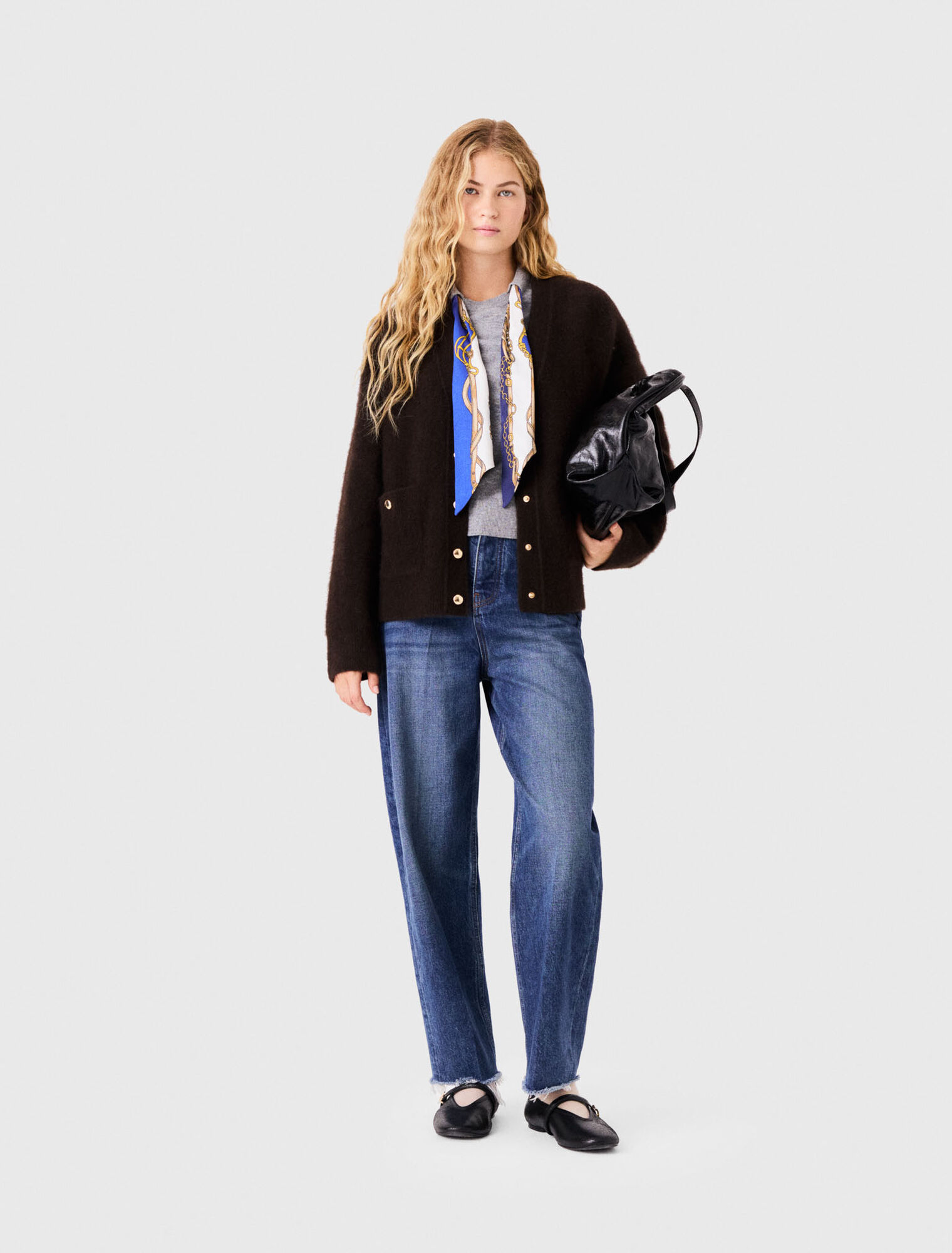 Langer Cardigan aus Yak