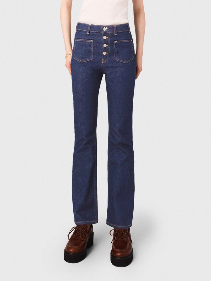 Denim-Jeans mit Taschen