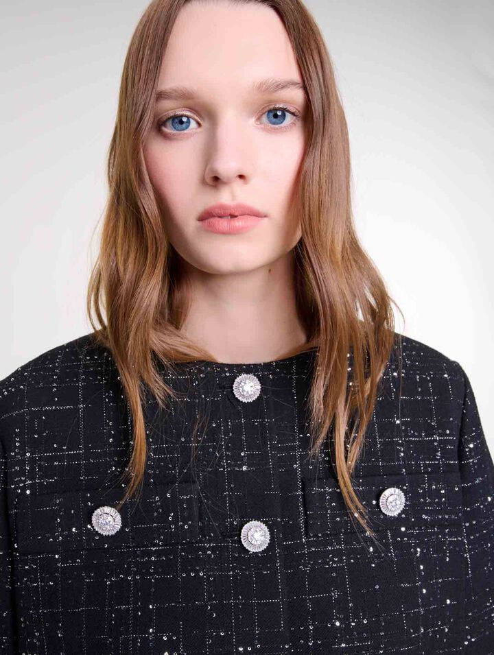 Kurze Tweedjacke