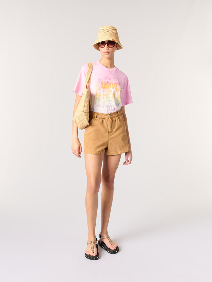 T-Shirt mit Druckmuster