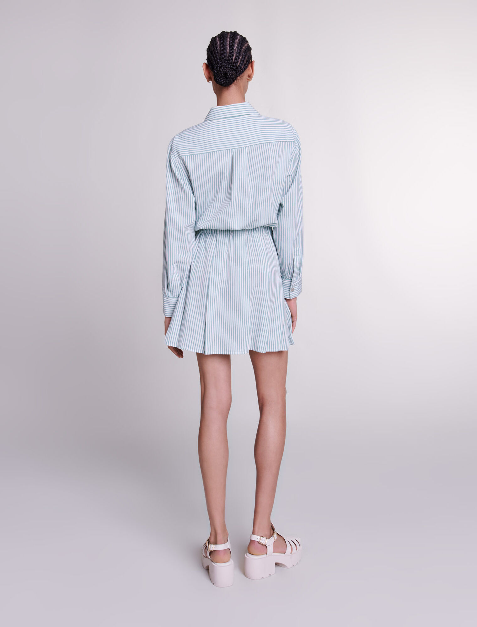 Gestreiftes Hemdblusenkleid