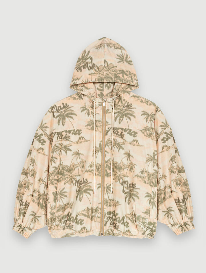 Jacke mit Palmenmuster
