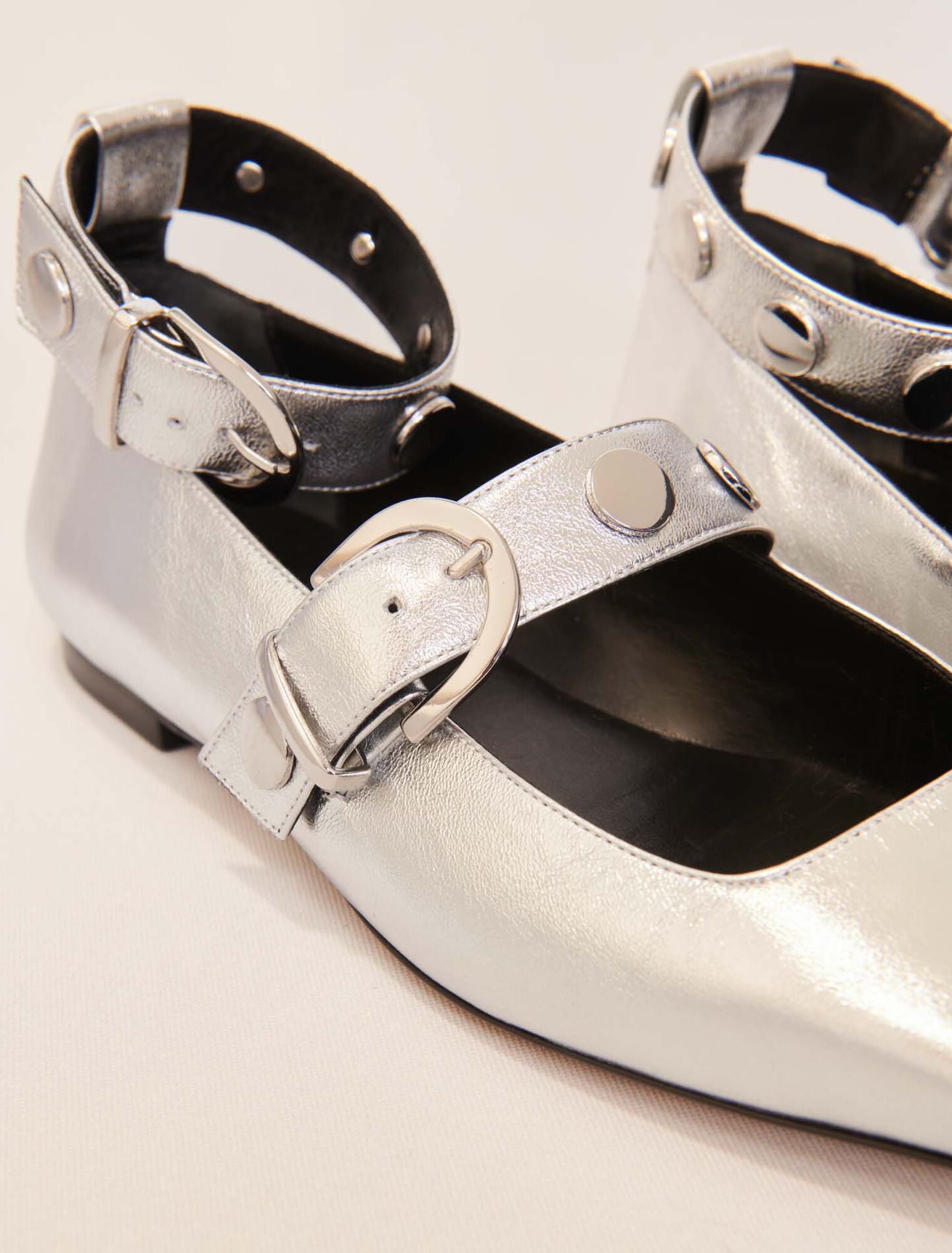 Mary Janes aus Metallicleder