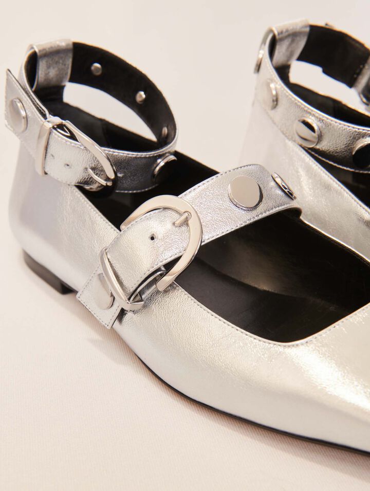 Mary Janes aus Metallicleder
