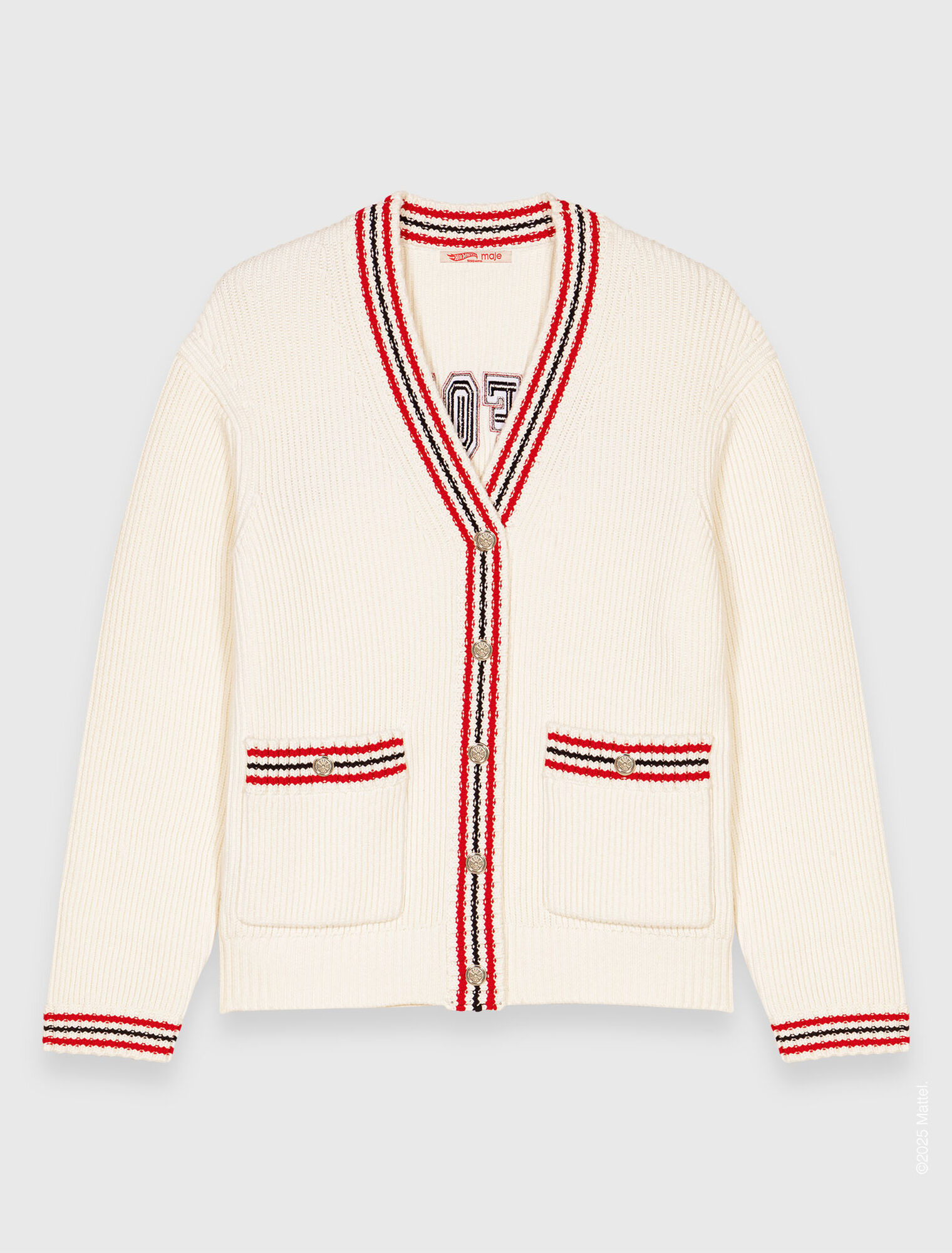 Langer Cardigan mit Stickereien
