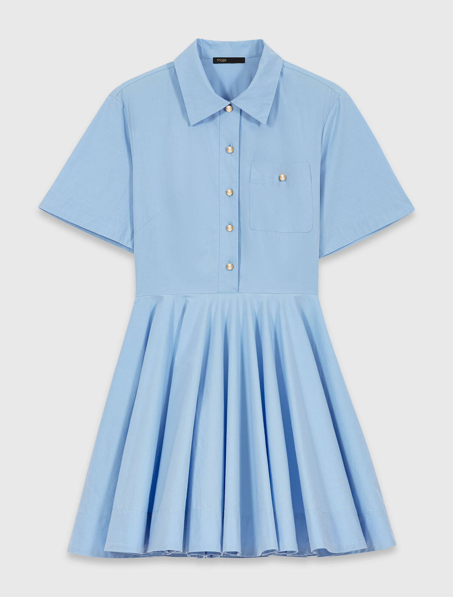 Ausgestelltes Hemdblusenkleid