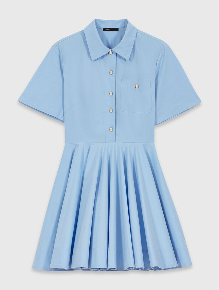 Ausgestelltes Hemdblusenkleid