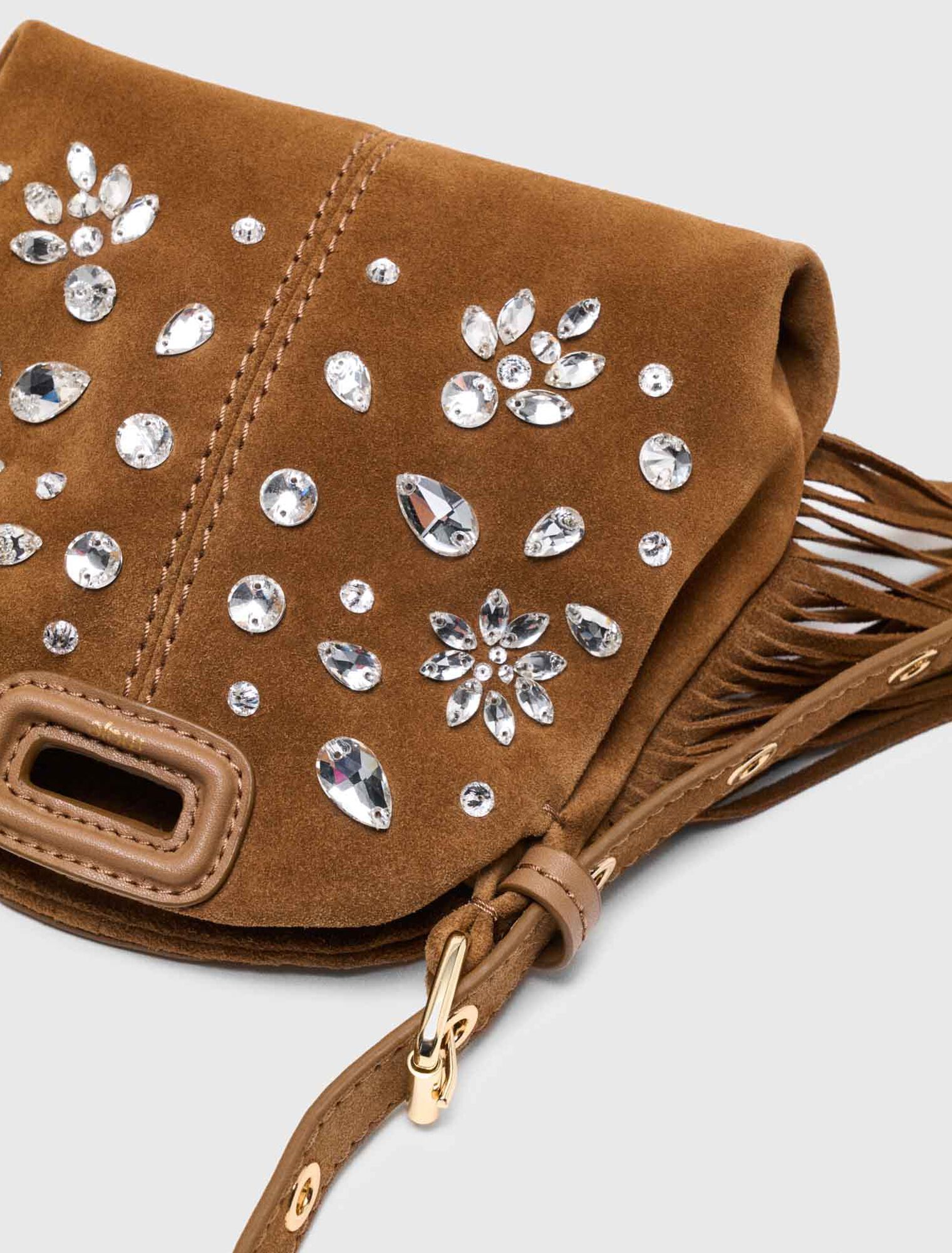 Micro-Tasche Miss M mit Strass