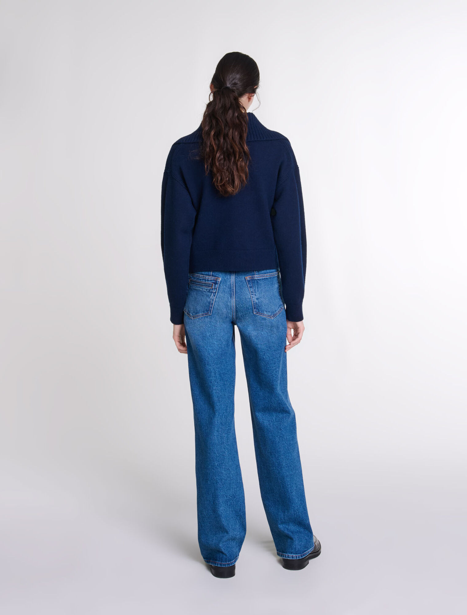 Cardigan aus Wollmischgewebe