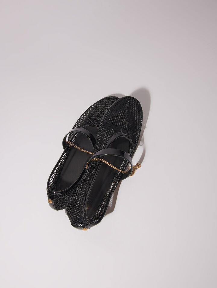 Ballerinas aus Meshgewebe