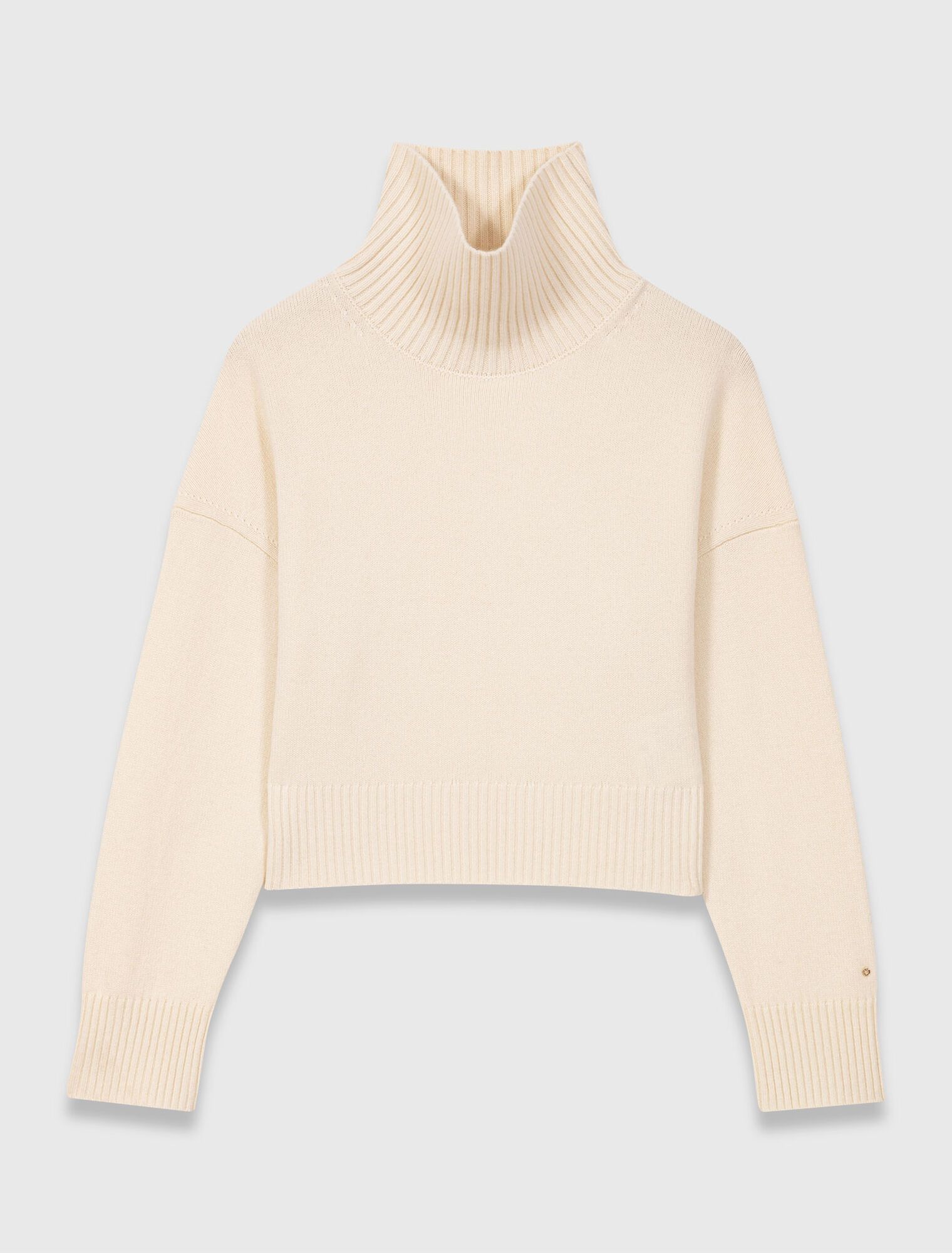 Kaschmirpullover mit Stehkragen