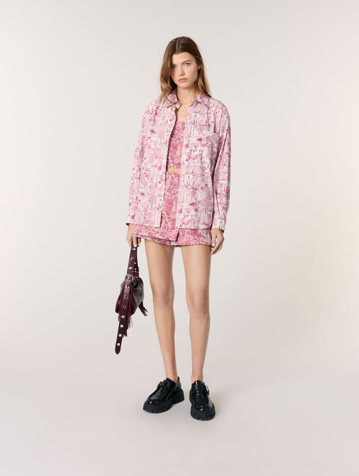 Bedrucktes Oversize-Hemd