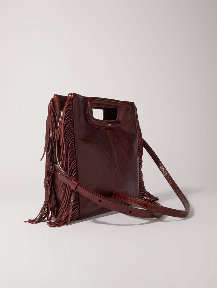 Tasche M aus Craqulé-Leder