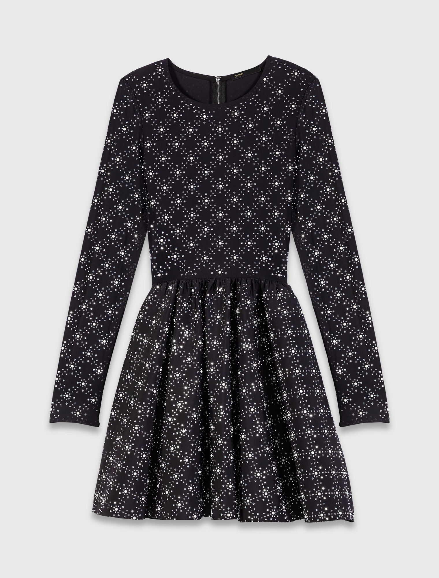 Skaterkleid mit Perlen und Strass