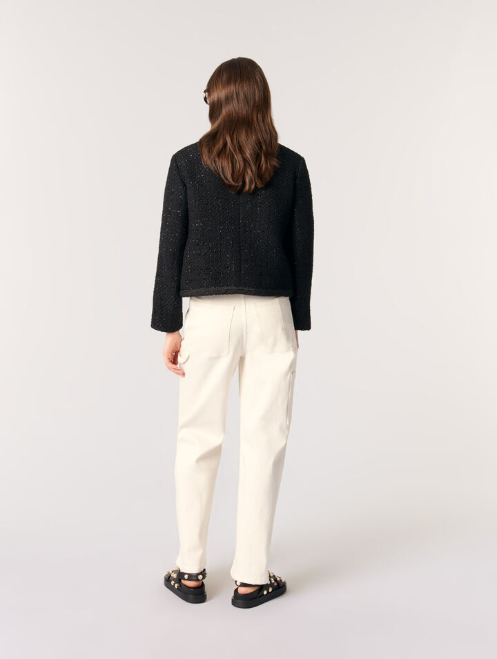 Kurze Tweedjacke