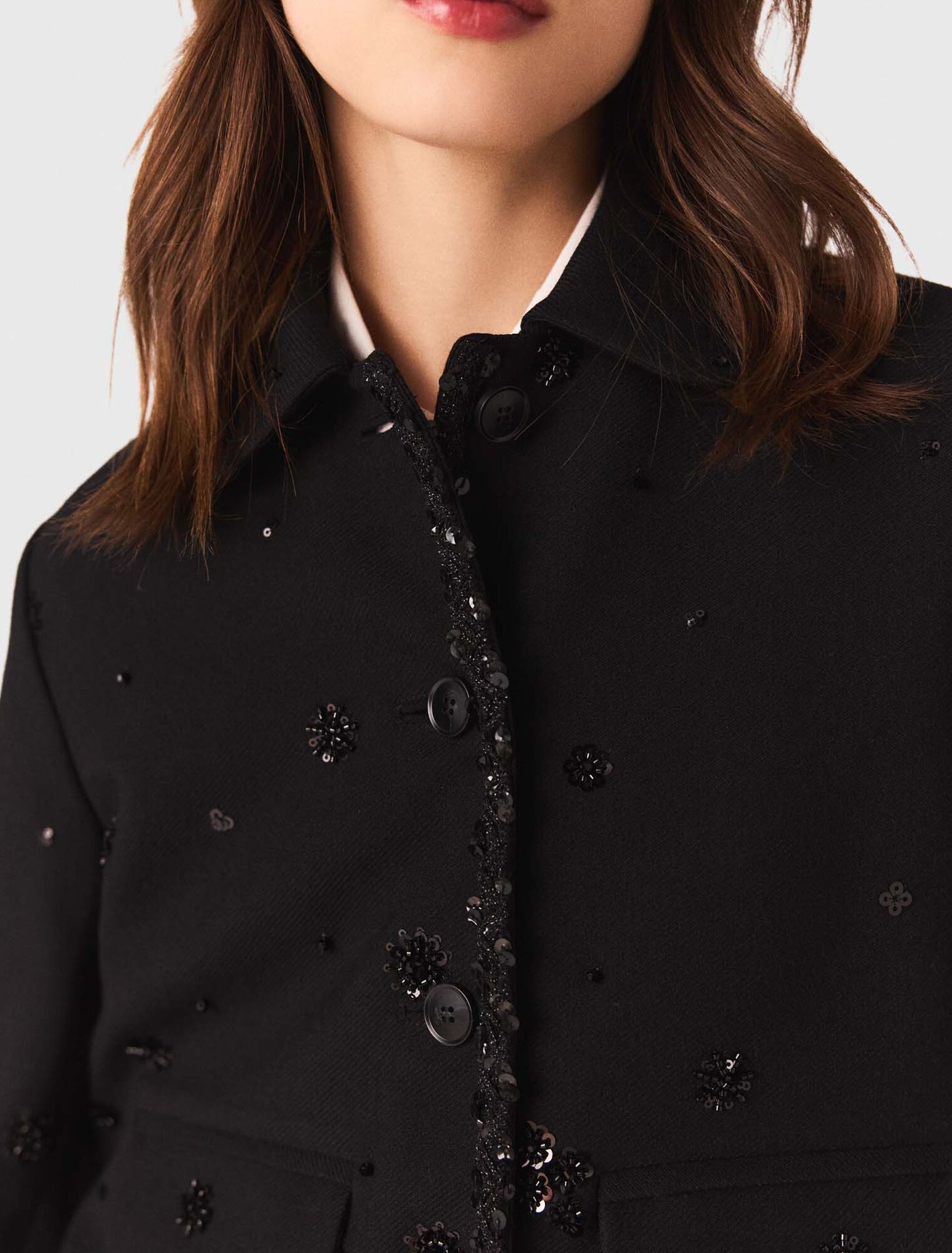 Kurze bestickte Jacke