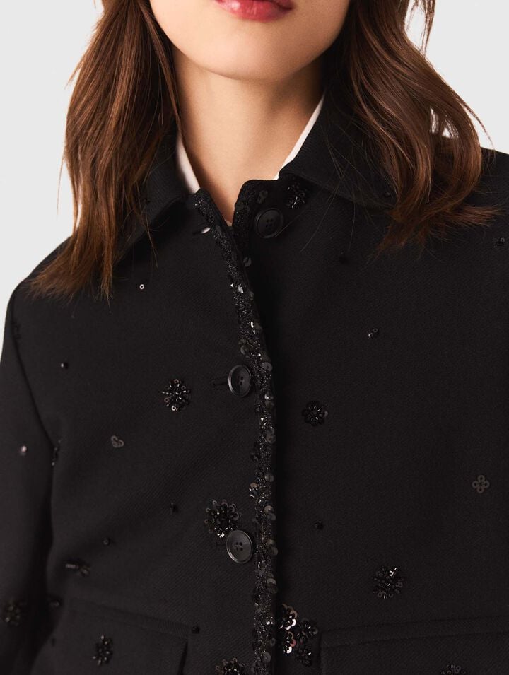 Kurze bestickte Jacke