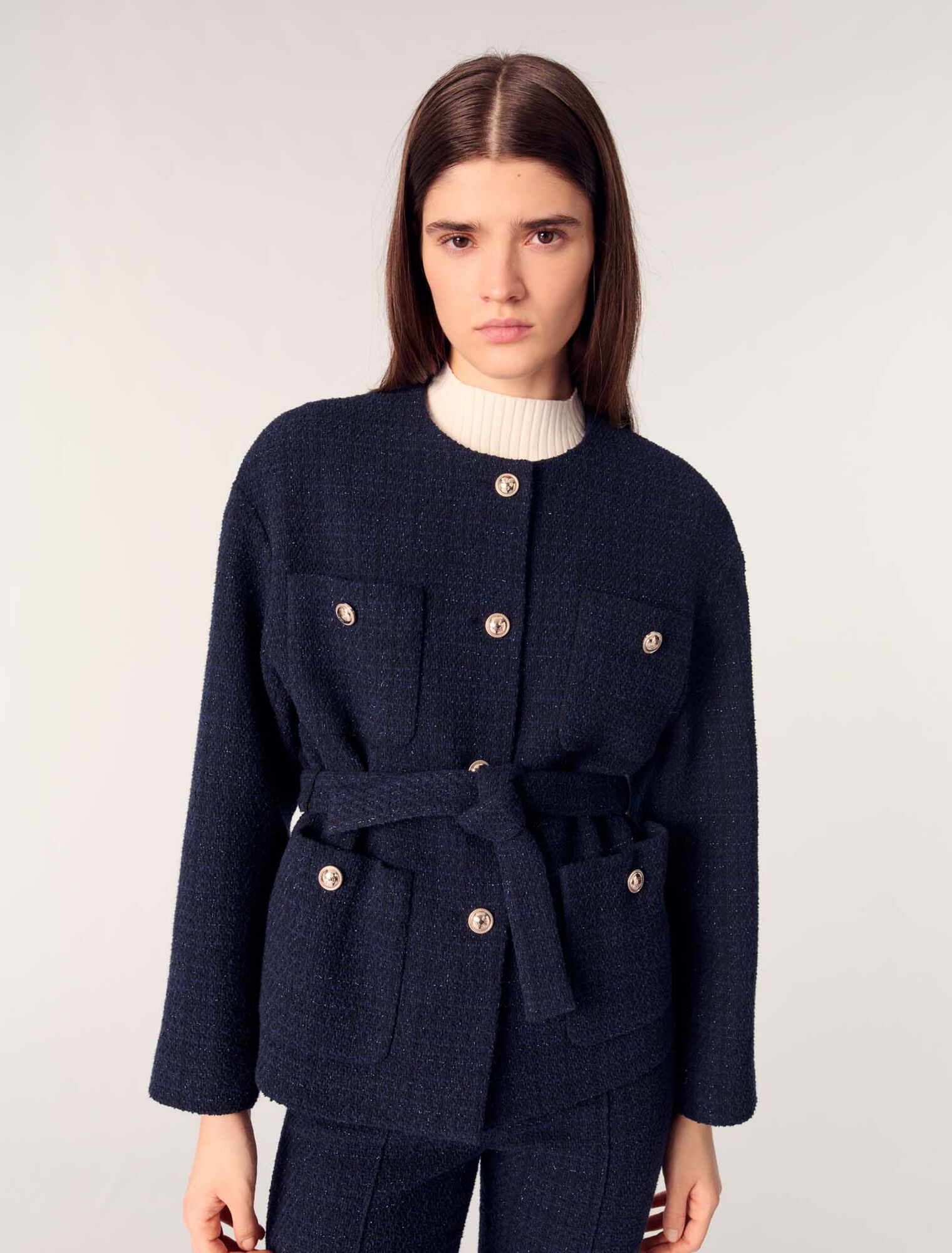 Jacke 4 Taschen aus Tweed