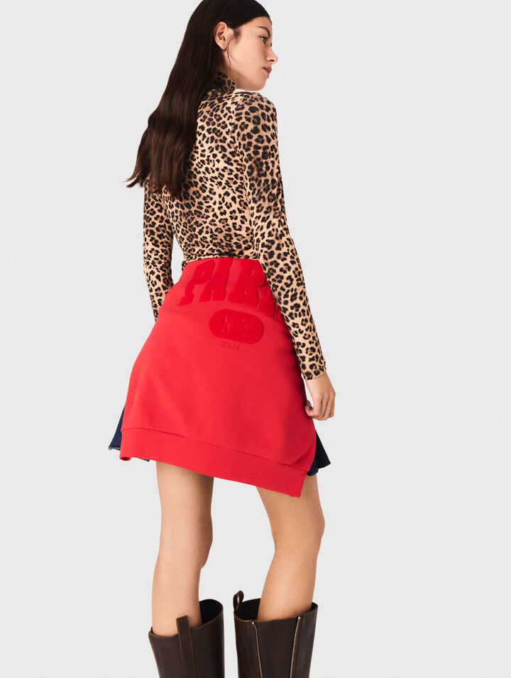 T-Shirt mit Leopardenprint