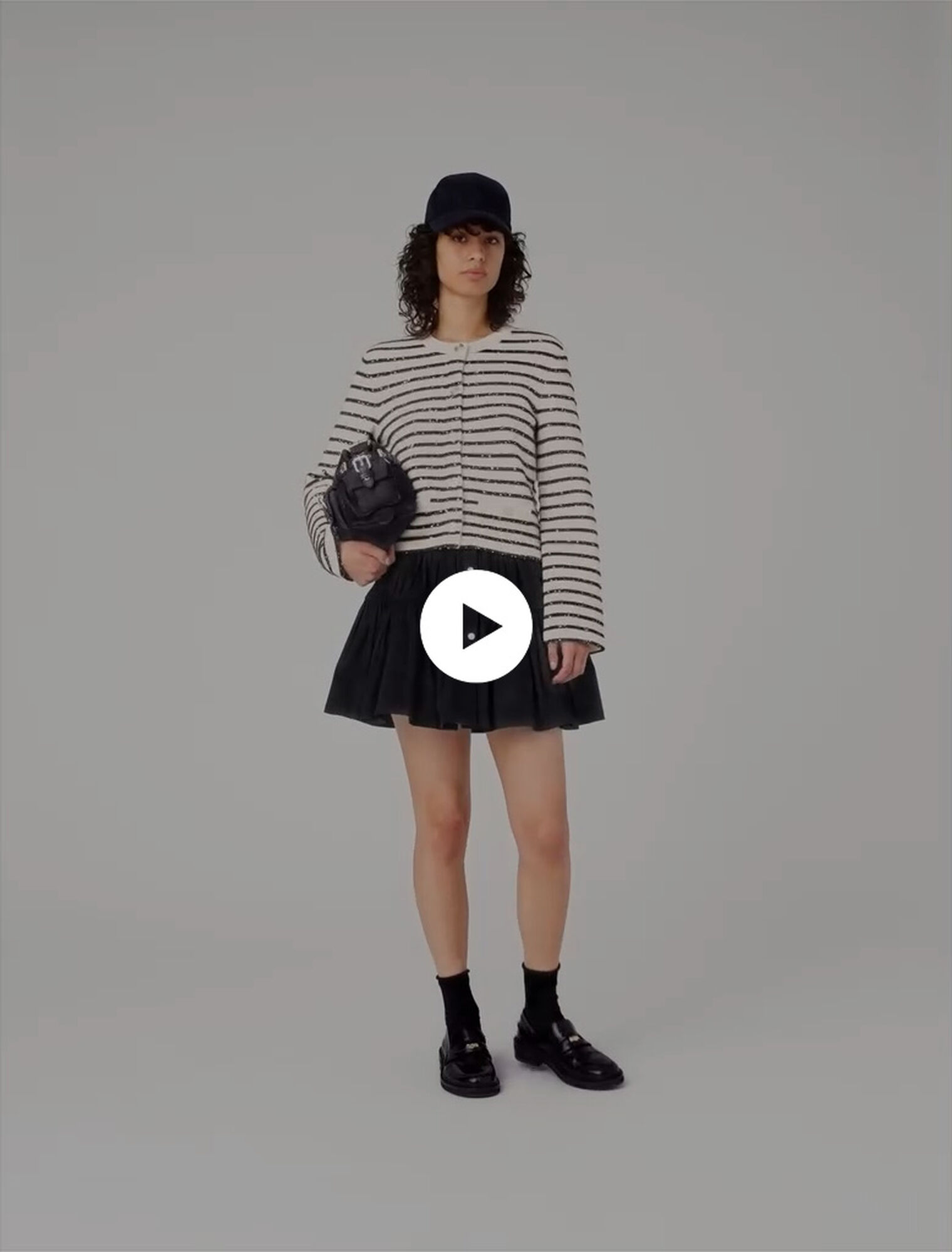 Cardigan aus Wolle mit Druckknöpfen