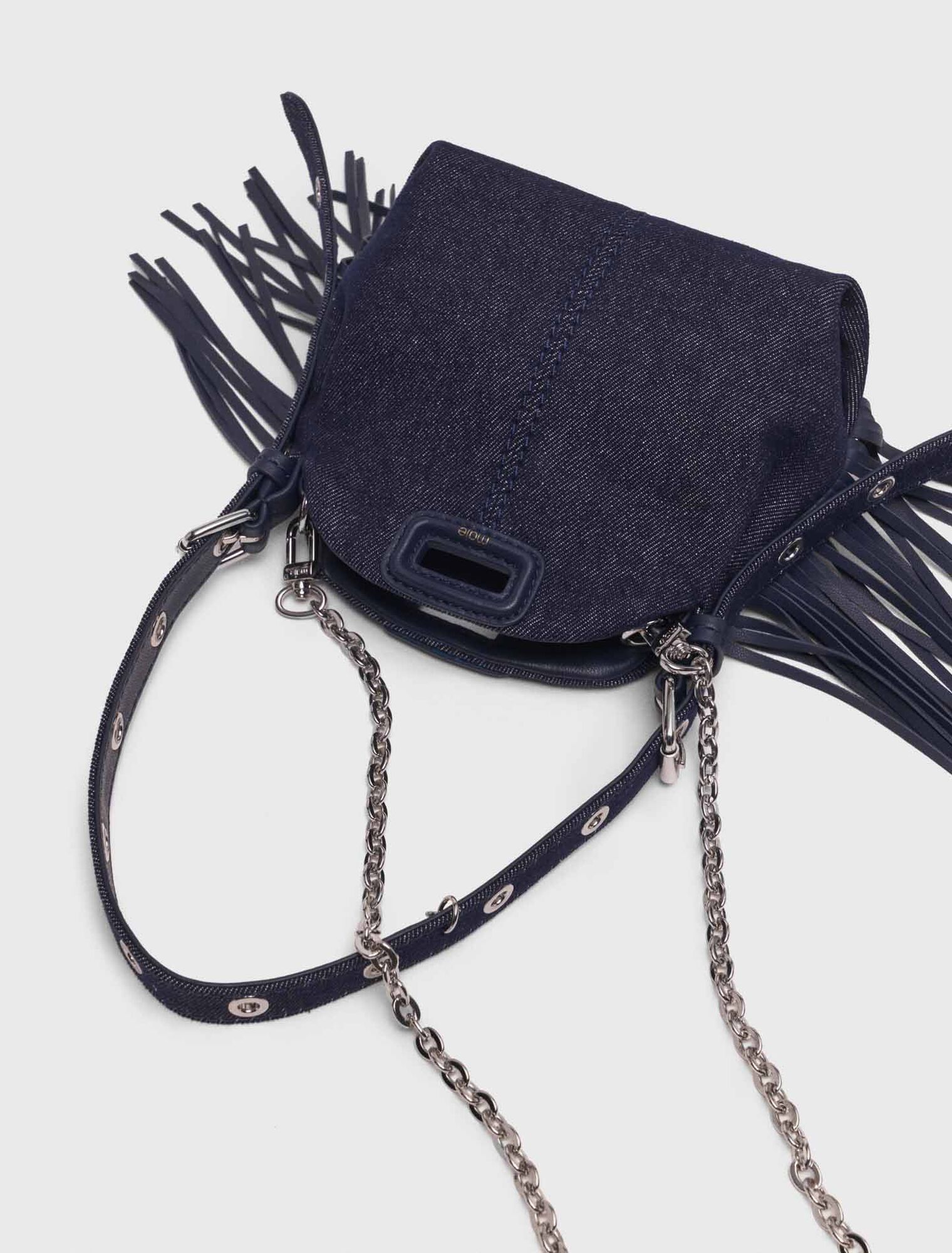 Miss M Micro-Tasche aus Denim