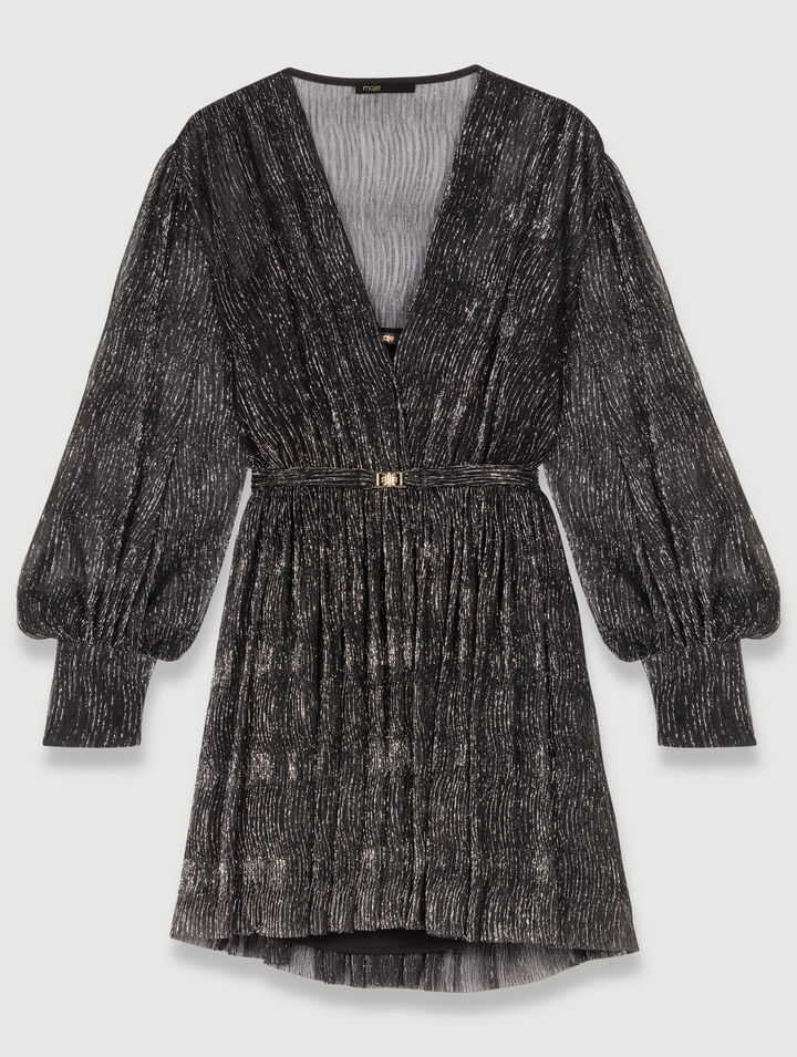 Kurzes Metallic-Kleid